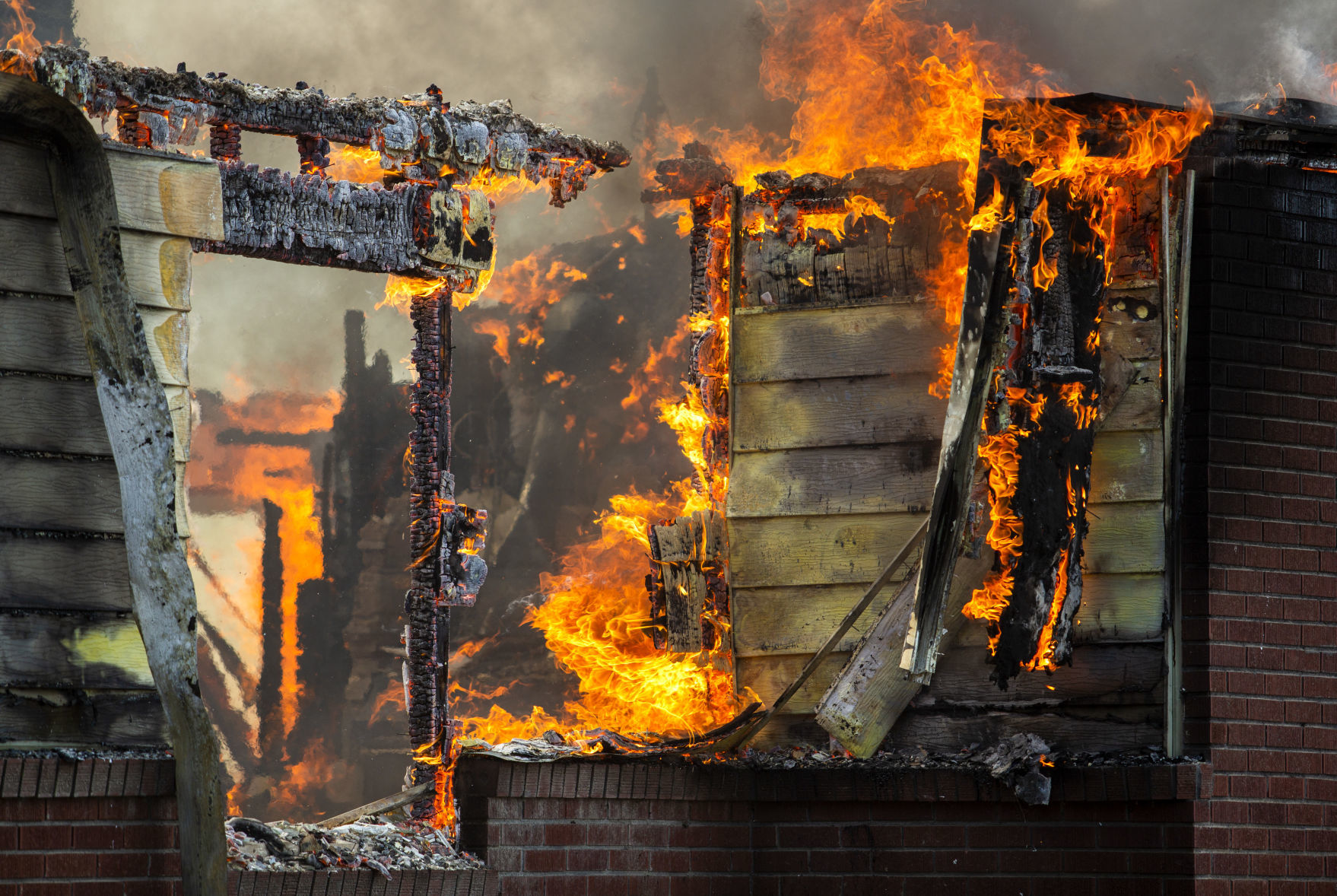 Firefighters train with a control burn